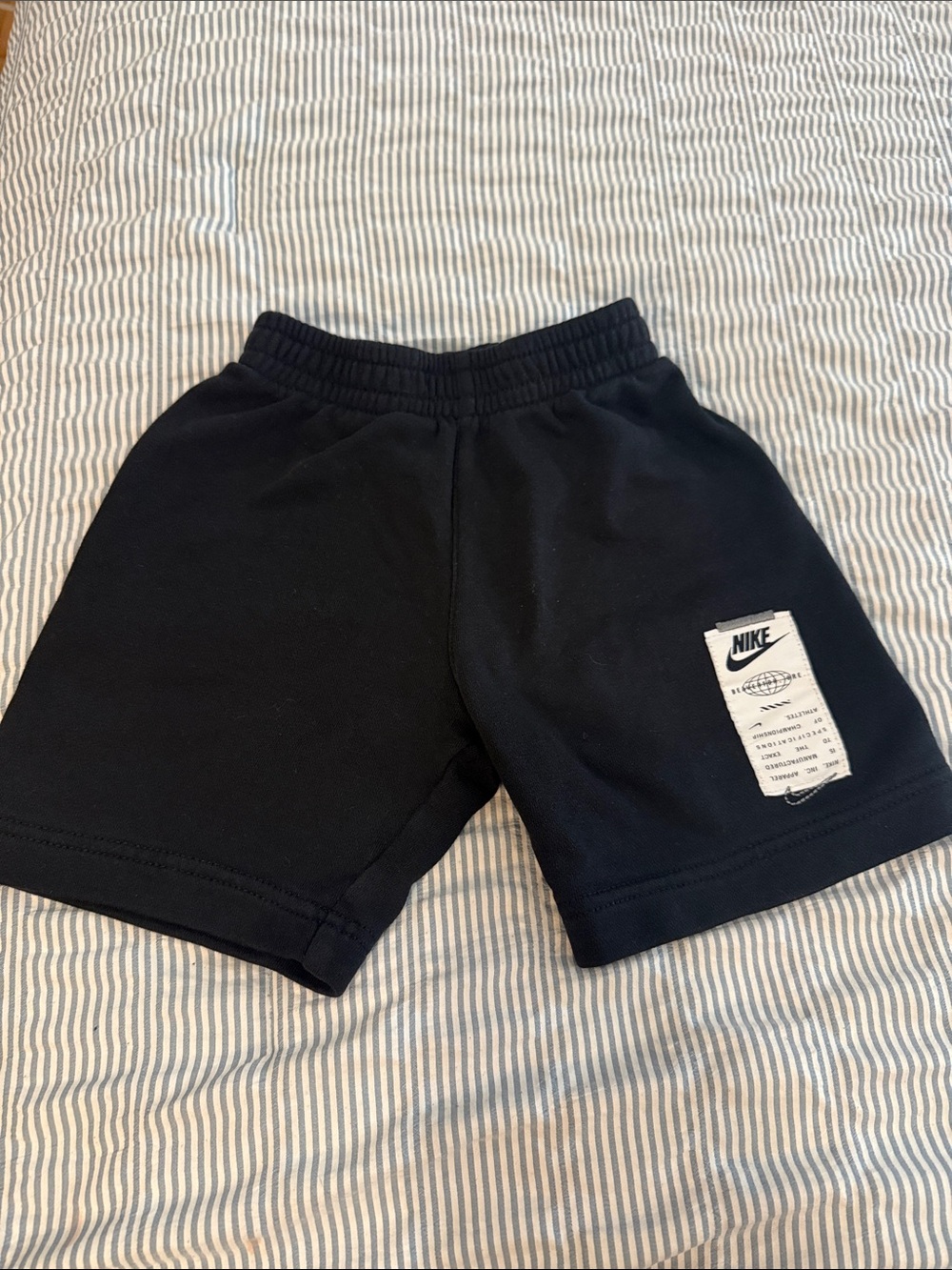 Nike Black Kids Athletic Shorts with Patch Detail